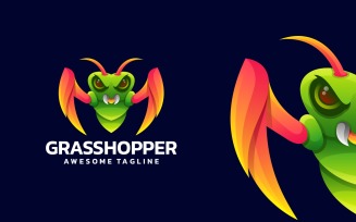 Grasshopper Gradient Logo Style