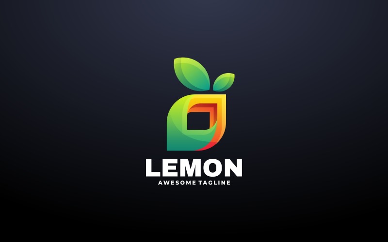 Lemon Gradient Colorful Logo Logo Template