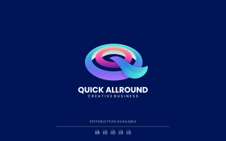 Letter Q Gradient Colorful Logo Design