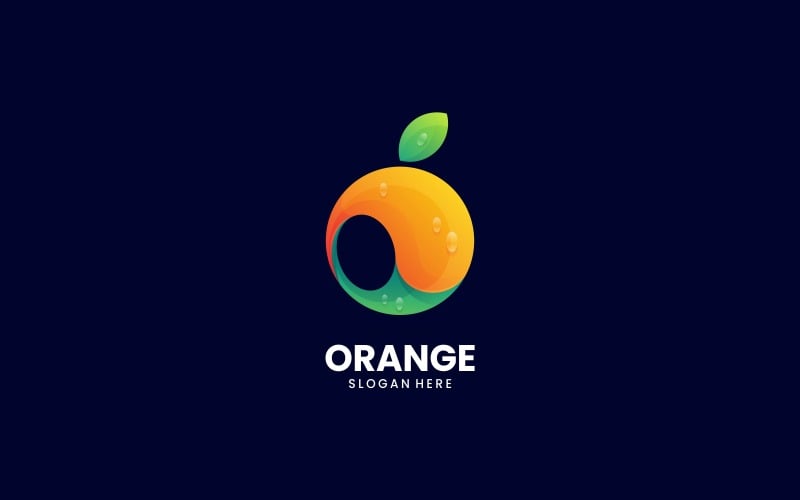 Orange Gradient Color Logo Logo Template