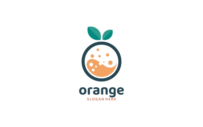 Orange Lab Simple Logo Style Logo Template