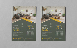 Simple Furniture Design Flyer Templates