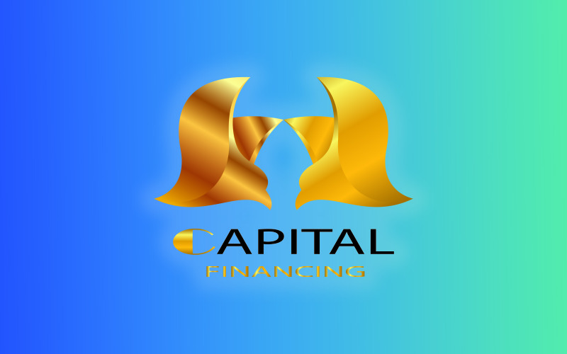 Capital Financing Logo Golden Birds Logo Logo Template