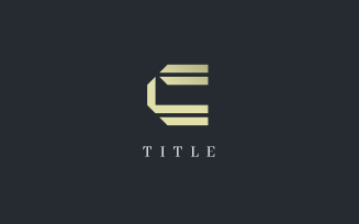 Luxury Lite CC Golden Monogram Logo