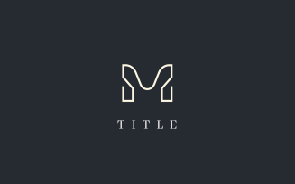 Luxury Lite M Golden Monogram Logo