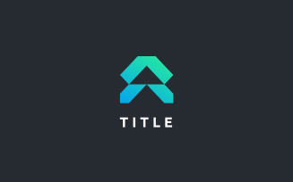Modern Lite A Shade Stack Monogram Logo