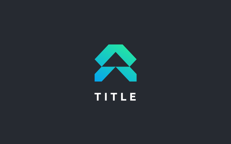 Modern Lite A Shade Stack Monogram Logo Logo Template