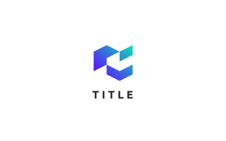 Modern Lite C Shading Monogram Logo