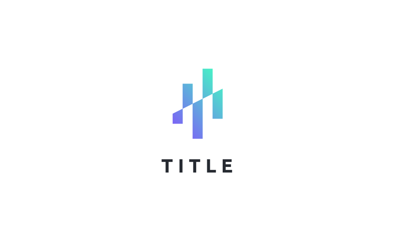Modern Lite Chart Tech Analysis Fintech Logo Logo Template