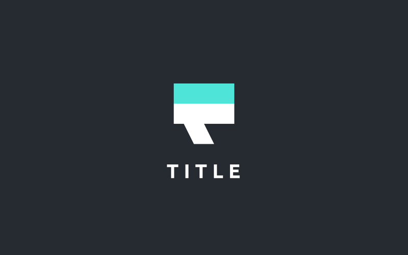 Modern Lite FT Tech Monogram Logo Logo Template