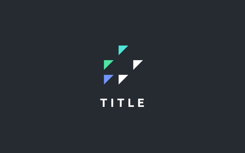 Modern Lite Productivity Abstract Task Triangle Logo Logo Template