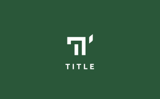 Modern Lite T Eco Leaf Monogram Logo
