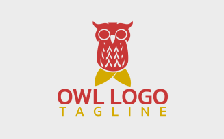 Owl Bird Custom Design Logo Template 5