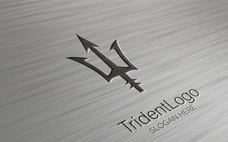 Trident Simple Logo Design Template Logo Template