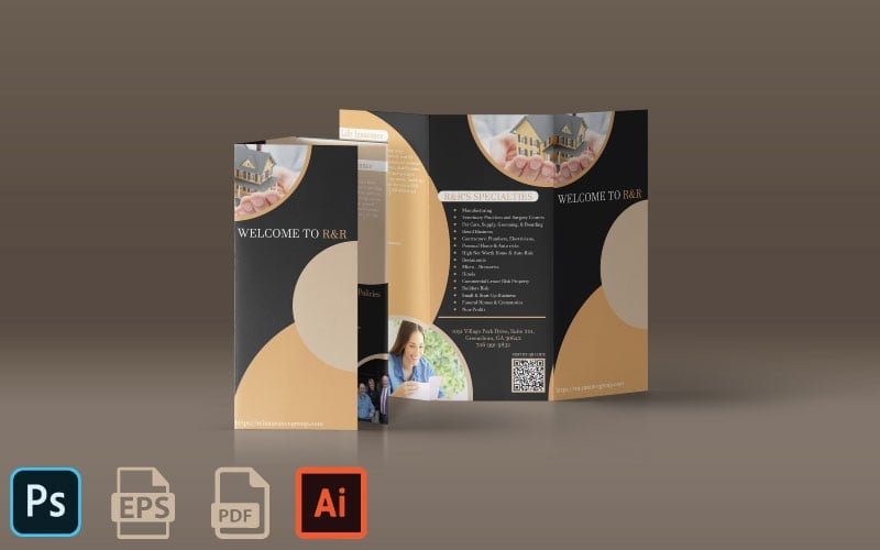 Kit Graphique #239764 Trifold Brochure Divers Modles Web - Logo template Preview