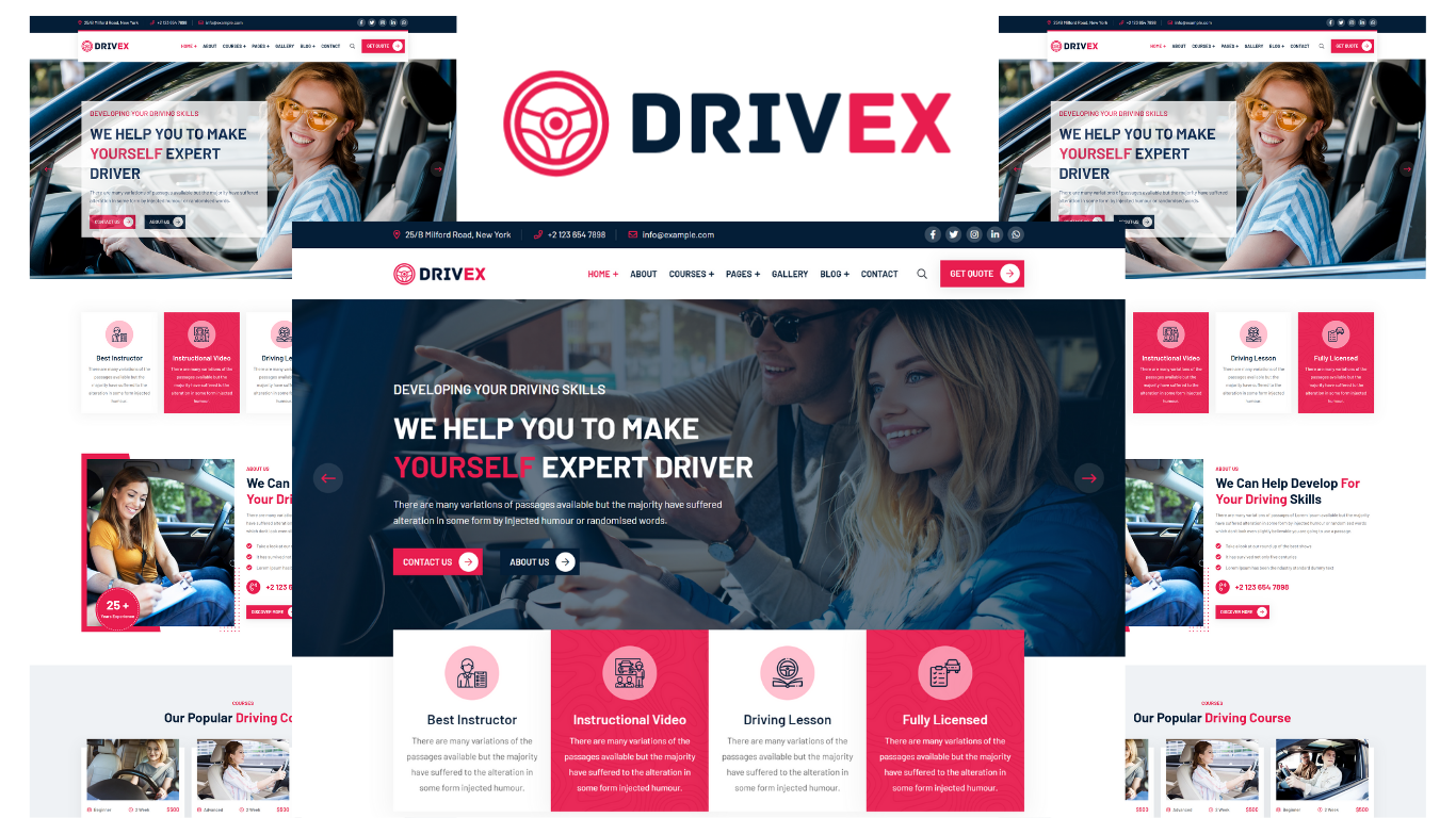 Drivex - Driving School HTML5 Template