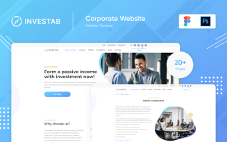 Investab | Consulting Investments PSD Figma Template