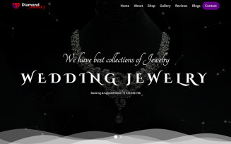 Jewelry and Fashion Store Landing Page Template
