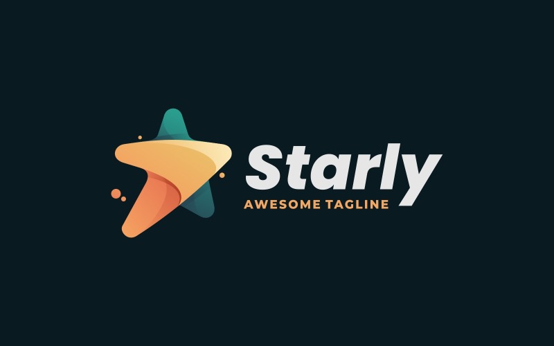Star Color Gradient Logo Design Logo Template