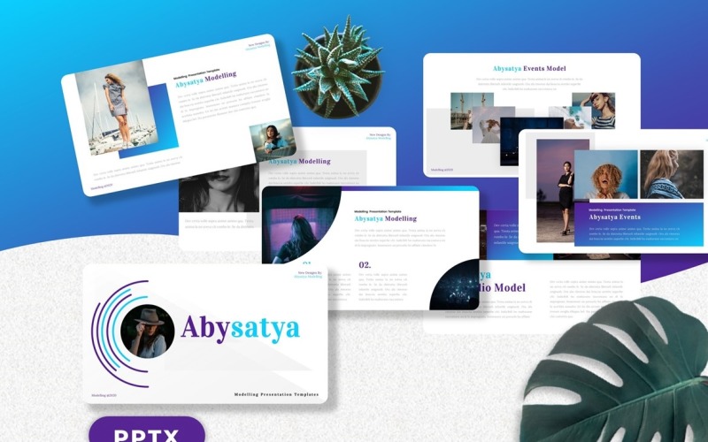 Abysatya - Modelling Powerpoint PowerPoint Template