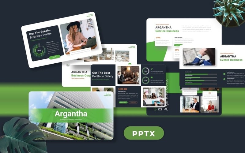 Argantha - Business Powerpoint PowerPoint Template