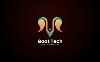 Goat Tech Gradient Logo Style