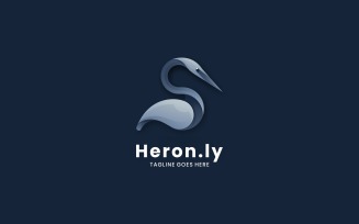 Heron Color Gradient Logo Style