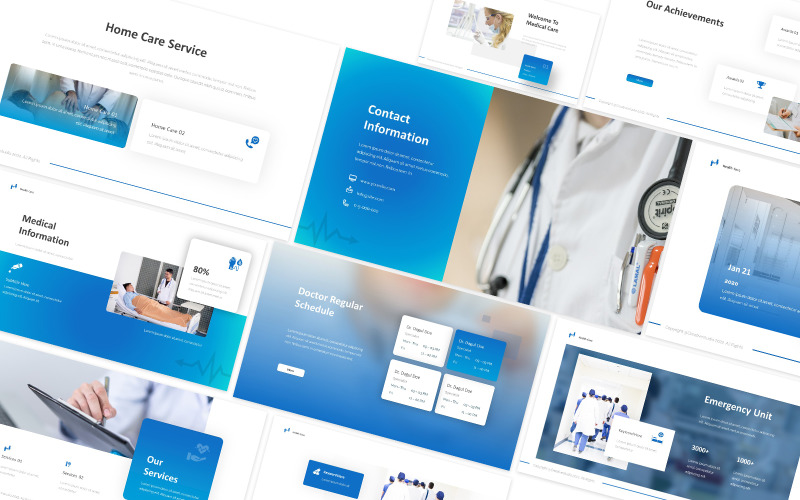 Pocinaf Medical Powerpoint Template PowerPoint Template