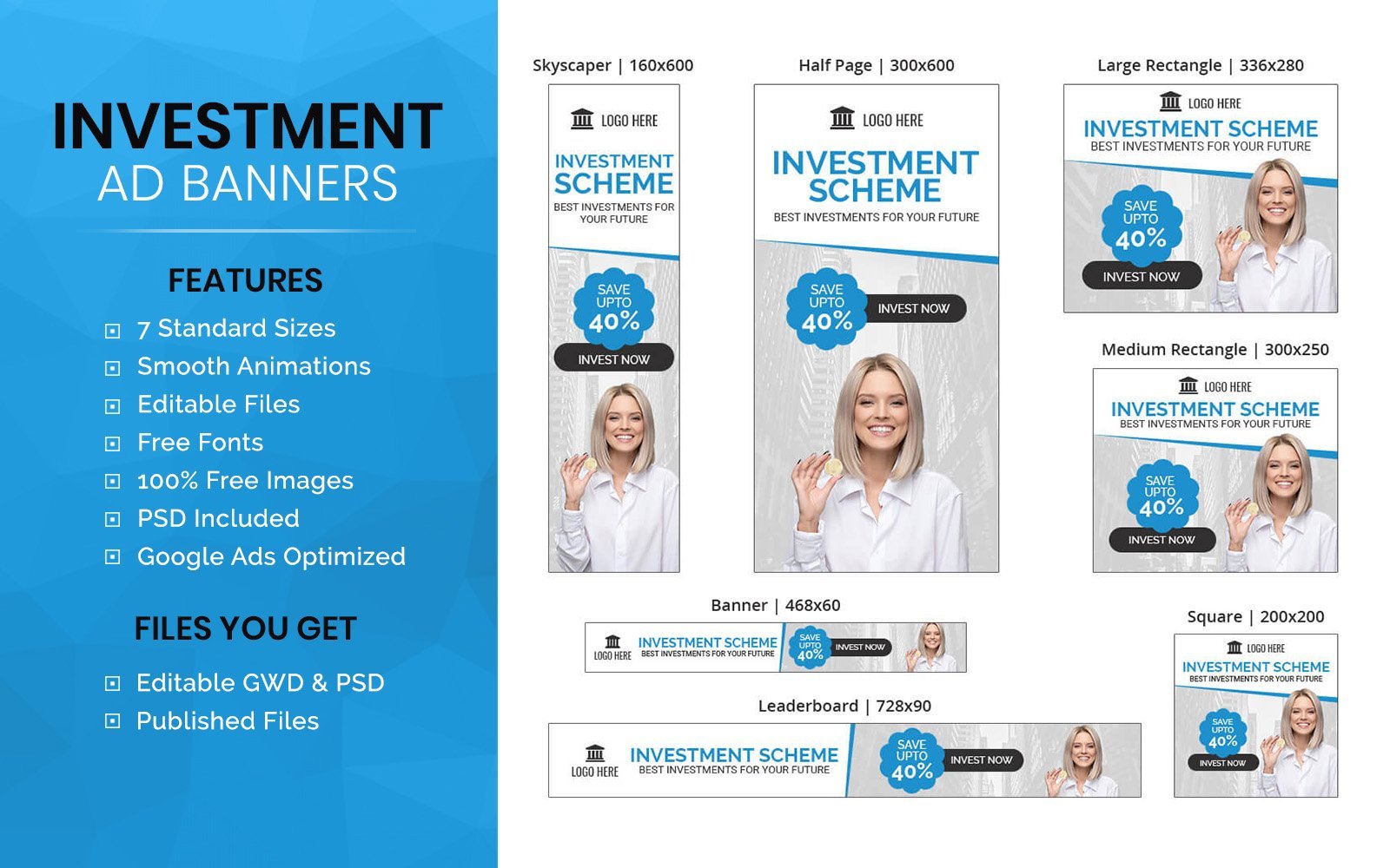 Template #239951 Banners Financial Webdesign Template - Logo template Preview