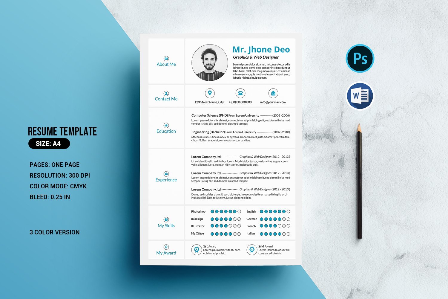 Kit Graphique #239982 Resume Cv Divers Modles Web - Logo template Preview