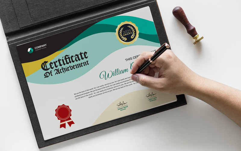 Achievement Certificate_Vol_005 Certificate Template