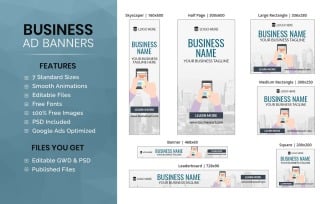 Business Banner | HTML5 Ad Template (BU014)