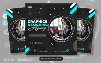 Graphics Designing Agency Social Media Post Template