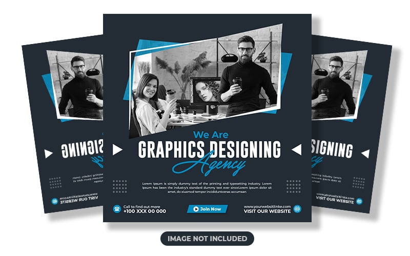 Graphics Designing Agency Social Media Post Corporate Identity