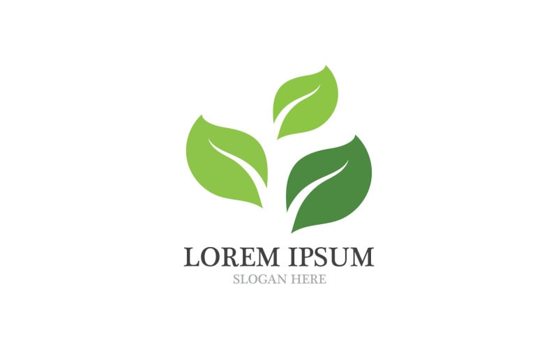 Ecology Leaf Green Logo Symbol Ver.2 Logo Template
