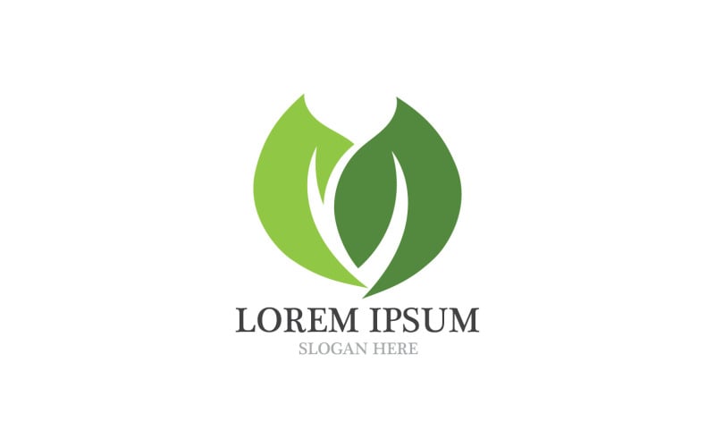 Ecology Leaf Green Logo Symbol Ver.4 Logo Template