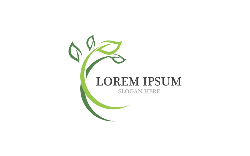 Ecology Leaf Green Logo Symbol Ver.5 Logo Template