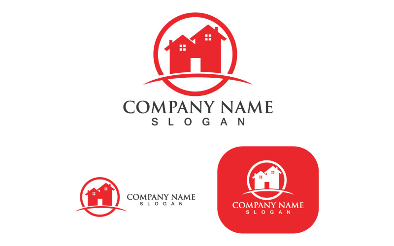 House Home Logo Building Vector V30 Logo Template