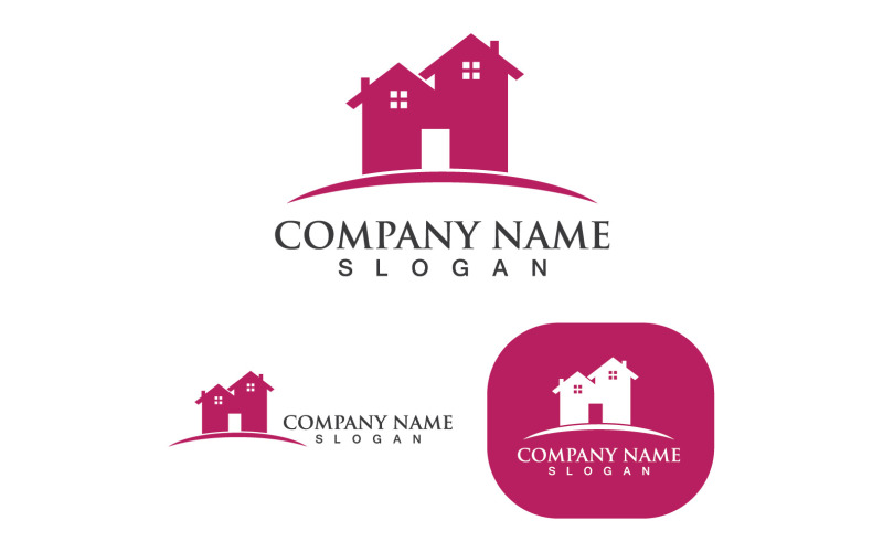 House Home Logo Building Vector V39 Logo Template