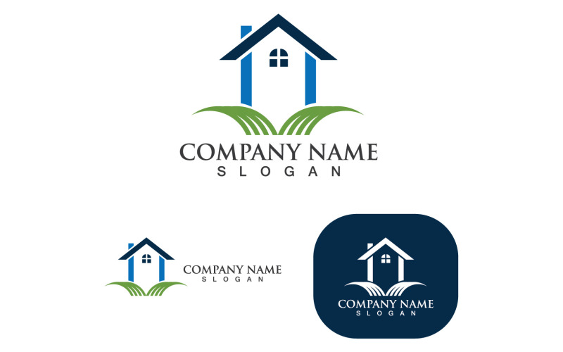 House Home Logo Building Vector V54 Logo Template