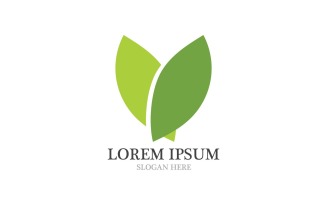 Ecology Leaf Green Logo Symbol Ver.18
