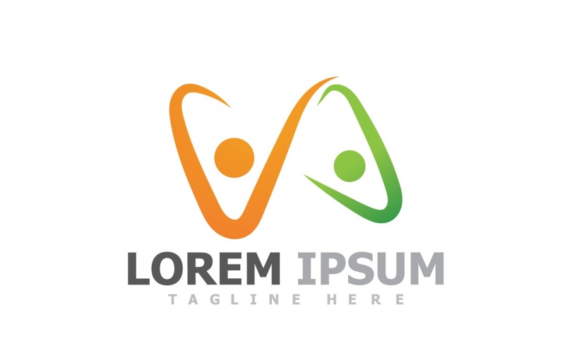 Human Caracter Health Logo V11 Logo Template