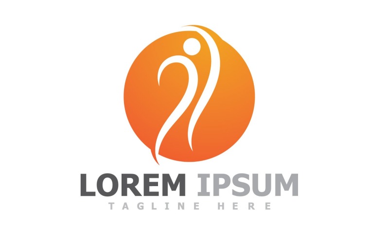 Human Caracter Health Logo V15 Logo Template