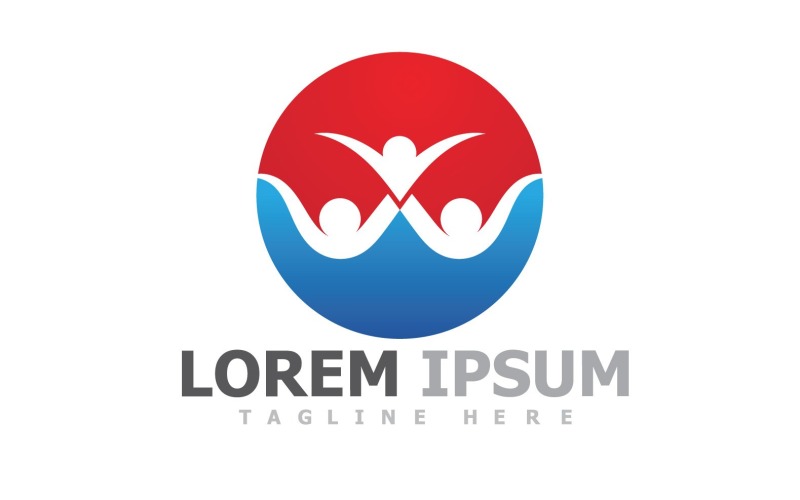 Human Caracter Health Logo V22 Logo Template