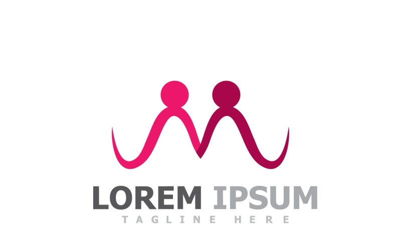 Human Caracter Health Logo V2 Logo Template