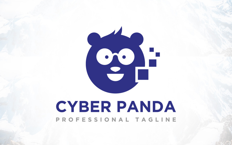 Internet Cyber Technology Panda Logo Design Logo Template