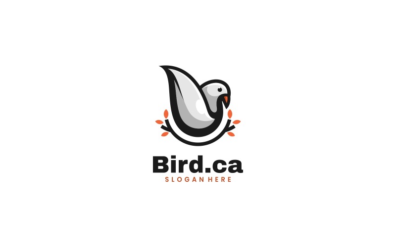 Nature Bird Mascot Logo Style Logo Template