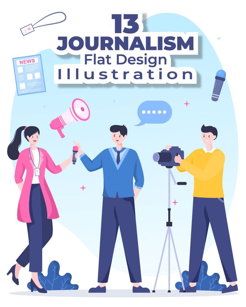 Kit Graphique #240382 Journalism Journalist Divers Modles Web - Logo template Preview