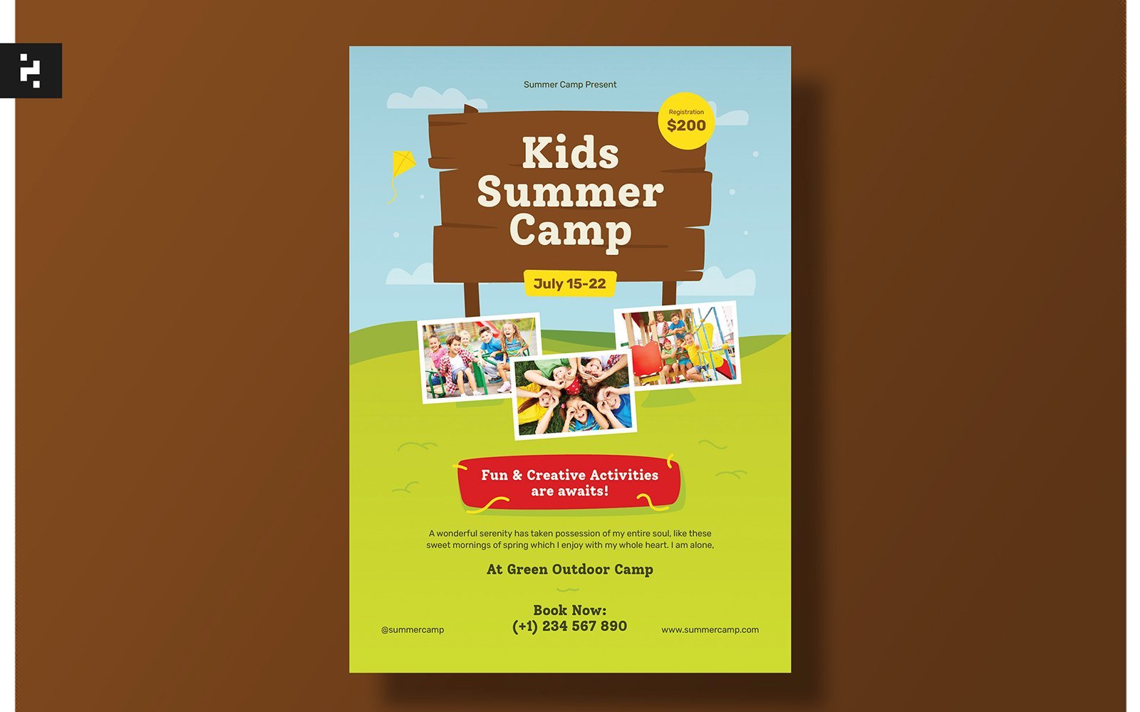 Template #240386 Fun Summer Webdesign Template - Logo template Preview