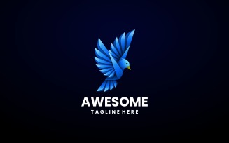 Awesome Bird Gradient Logo